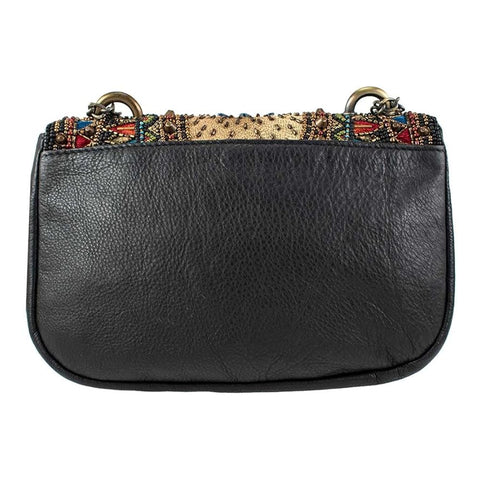 Mary Frances Use Your Imagination Beaded Handbag Embroidered Bag Black Purse NEW