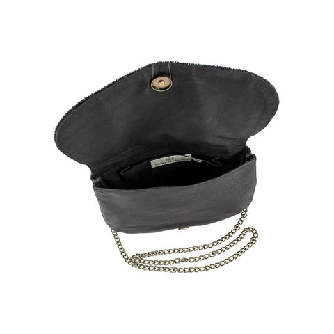 Mary Frances Use Your Imagination Beaded Handbag Embroidered Bag Black Purse NEW