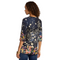Johnny Was Janie Favorite Puff Sleeve Top Bursting Floral Navy Blue Tee Shirt New