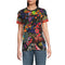Johnny Was Janie Favorite Jenny Love Short Crew Floral Tee Shirt Black Top NEW