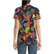 Johnny Was Janie Favorite Jenny Love Short Crew Floral Tee Shirt Black Top NEW