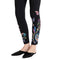 Johnny Was Karime Legging Cotton Floral Embroidery Soft Leggings Pants Black NEW
