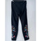 Johnny Was Karime Legging Cotton Floral Embroidery Soft Leggings Pants Black NEW
