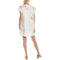 Johnny Was Lemona Dress Floral Embroidery Linen Natural Button Front White NEW