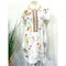 Johnny Was Lemona Dress Floral Embroidery Linen Natural Button Front White NEW
