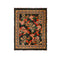 Johnny Was Levi Burnout Velvet Shawl Dragon Red Floral 3/4 Handkerchief Black NEW