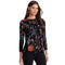 Johnny Was Mayra Velvet Wide Strap Tote Bag Floral Embroidery Black Handbag NEW