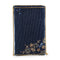 Mary Frances Fairy Dust Floral Blue Gold Beaded Zip Phone Bag Handbag Purse NEW