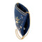 Mary Frances Fairy Dust Floral Blue Gold Beaded Zip Phone Bag Handbag Purse NEW