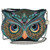 Mary Frances Head Turner Beaded Bag Owl Head Crossbody Zipper Handbag Black Blue Purse NEW