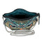 Mary Frances Head Turner Beaded Bag Owl Head Crossbody Zipper Handbag Black Blue Purse NEW