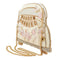 Mary Frances Just Married Beaded Car Zip Handbag Wedding Bag Ivory Gold Purse NEW