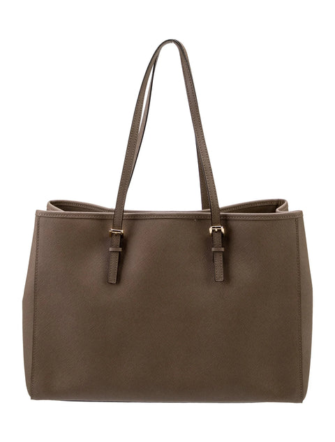 Michael Kors Jet Set Travel Medium Tote Brown Crossbody Handbag Bag Purse New