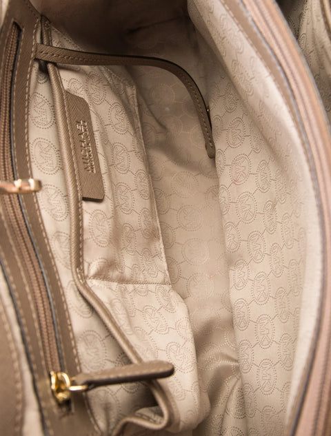 Michael Kors Jet Set Travel Medium Tote Brown Crossbody Handbag Bag Purse New