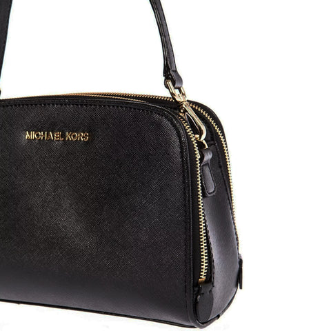 Michael Kors U Black Leather Crossbody Womens Shoulder Bag Handbag Purse New