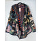 Johnny Was Joan Cozy Sherpa Jacket Monarch Hood Reversible Floral Black Green NEW