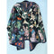 Johnny Was Joan Cozy Sherpa Jacket Monarch Hood Reversible Floral Black Green NEW