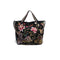 Johnny Was Maisie Linen Tote Bag Animal Floral Embroidery Black Handbag Purse NEW