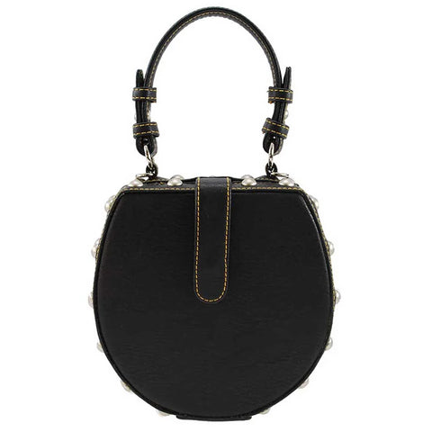 Mary Frances Mane Stay Embellish Horse Bag Beaded Handbag Black Silver Purse NEW