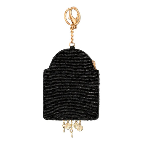 Mary Frances Spin To Win Beaded Slot Machine Coin Purse Zip Key Ring Black NEW