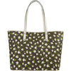 Michael Kors Carter Large Open Tote Bag Floral Magnetic Handbag Cream Brown NEW