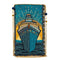 Mary Frances Midnight Cruise Beaded Ship Phone Bag Blue Gold Handbag Purse NEW