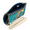 Mary Frances Midnight Cruise Beaded Ship Phone Bag Blue Gold Handbag Purse NEW