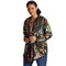 Johnny Was Monarch Cozy Travel Blanket Reversible Floral Lounge Black Green NEW