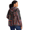 Johnny Was Joan Cozy Sherpa Jacket Monarch Hood Reversible Floral Black Green NEW