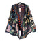 Johnny Was Joan Cozy Sherpa Jacket Monarch Hood Reversible Floral Black Green NEW