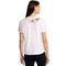 Johnny Was Nicolette V Neck Short Sleeve Tee Cotton Shirt Floral Embroidery Top White NEW