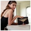 Mary Frances Olive You Beaded Martini Glass Crossbody Bag Handbag Black Gold Purse NEW