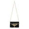 Mary Frances Olive You Beaded Martini Glass Crossbody Bag Handbag Black Gold Purse NEW