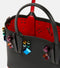Christian Louboutin Cabata Mini Spike Leather Tote Bag Black Red Handbag NEW
