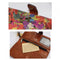 Patricia Nash Citrus Sunrise Leather Valentia Wallet Floral Brown Wristlet NEW