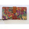 Patricia Nash Citrus Sunrise Leather Valentia Wallet Floral Brown Wristlet NEW