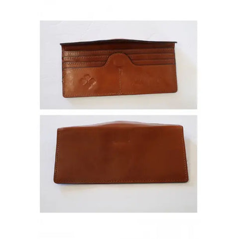 Patricia Nash Citrus Sunrise Leather Valentia Wallet Floral Brown Wristlet NEW