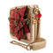 Mary Frances Poinsettia 3D Red Gold Beaded Handbag Floral Crossbody Bag Purse NEW