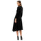 Johnny Was Rosilia Handkerchief Hem Velour Dress Long Floral Embroidery Black NEW