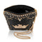 Mary Frances Royalty Gold Crown Beaded Zip Crossbody Handbag Black Bag Purse NEW