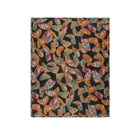 Johnny Was Solstice Canyon Travel Blanket Reversible Butterfly Lounge Black NEW