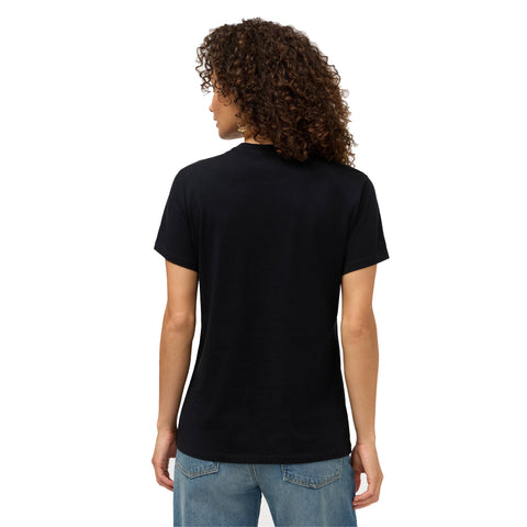 Johnny Was Santorini Crew Short Tee Floral Embroidery Shirt Cotton Black Top NEW