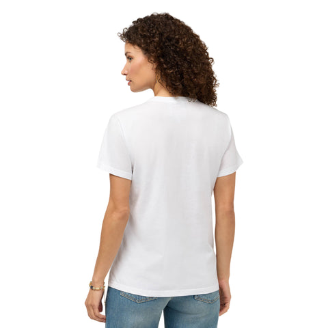 Johnny Was Santorini Crew Short Tee White Cotton Shirt Floral Embroidery Top NEW