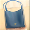Coach Colorblock Hadley Hobo Dark Denim Blue Gray Tote Leather Bag Handbag NEW
