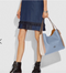 Coach Colorblock Hadley Hobo Dark Denim Blue Gray Tote Leather Bag Handbag NEW
