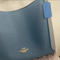 Coach Colorblock Hadley Hobo Dark Denim Blue Gray Tote Leather Bag Handbag NEW