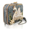 Mary Frances Swan Princess Hard Sided Ivory Swan Crossbody Handbag Bag Floral Grey Purse NEW