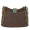 Mary Frances Sway with Me Beaded Strands Boho Southwestern Handbag Blue Bronze Bag Purse NEW