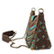 Mary Frances Sway with Me Beaded Strands Boho Southwestern Handbag Blue Bronze Bag Purse NEW