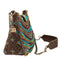 Mary Frances Sway with Me Beaded Strands Boho Southwestern Handbag Blue Bronze Bag Purse NEW